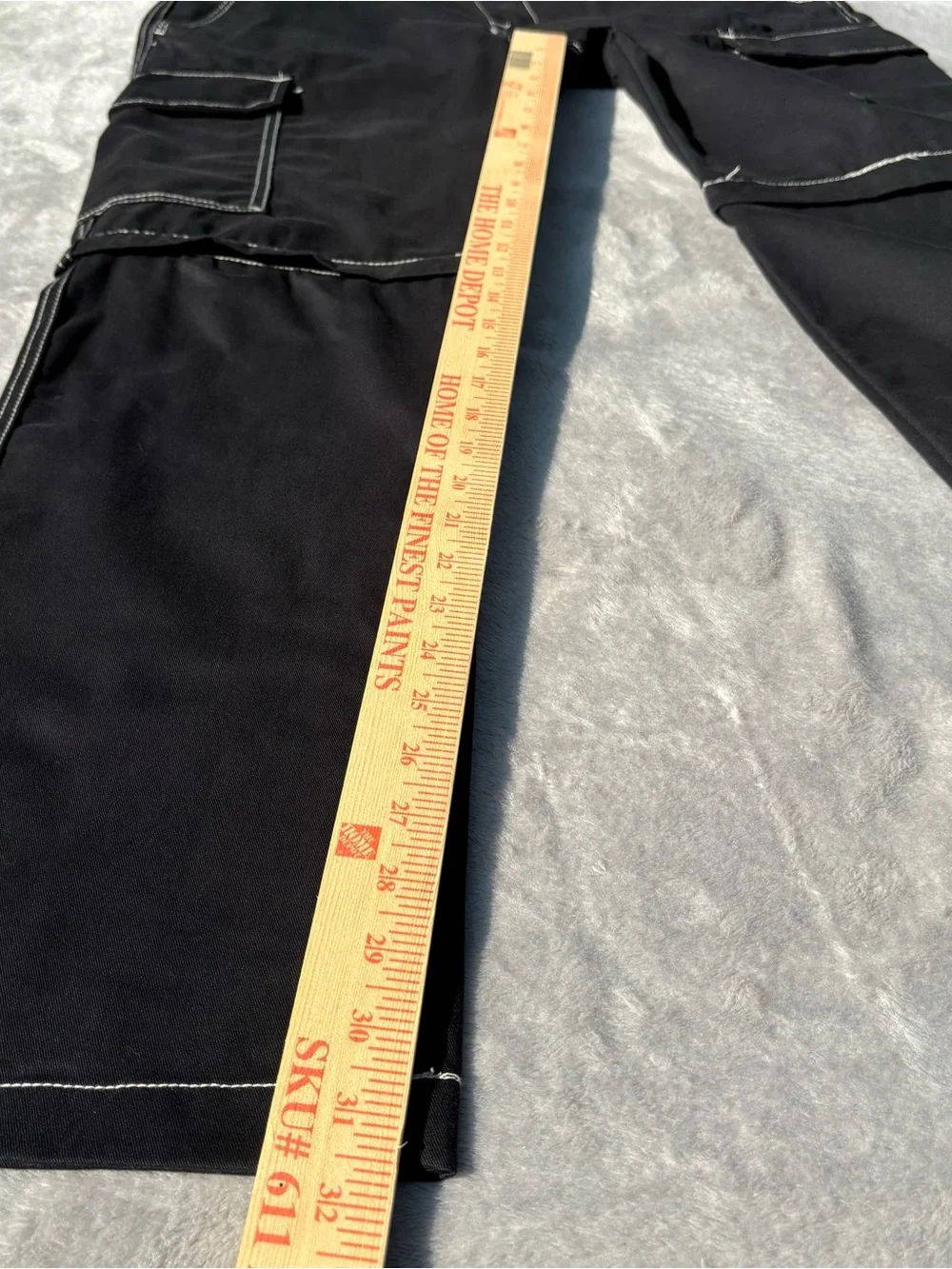 NWT Men’s True Religion Convertible Zipper Cargo Pants Jeans Black Size 30 READ